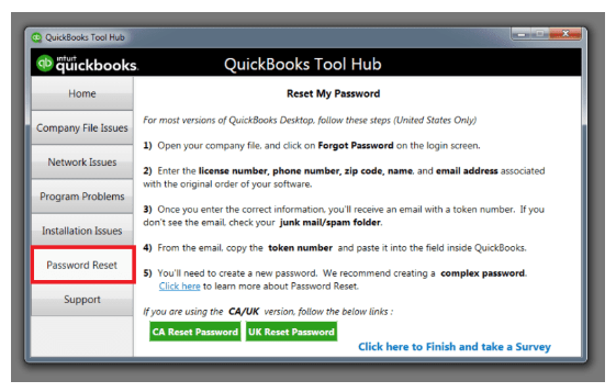QuickBooks tools hub