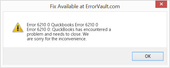 Quickbooks error 6210