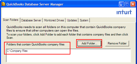 quickbooks database server manager update