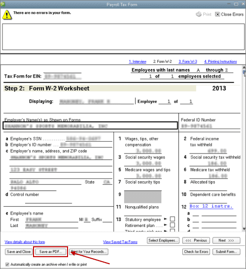 how to reprint w-2 form in Quickbooks