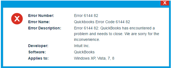 quickbooks error 6144 82