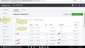 Reclassify transactions in Quickbooks desktop