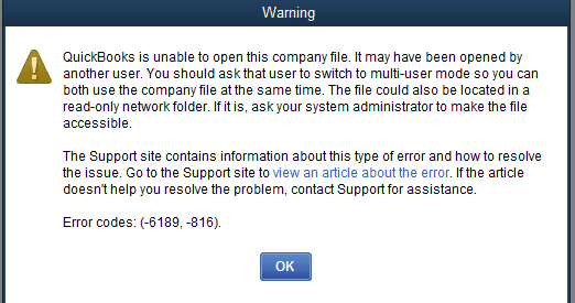 unable to open file in quickbooks desktop