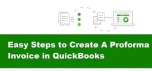 QuickBooks proforma invoice