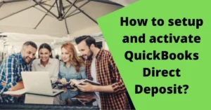How to setup and activate direct deposit