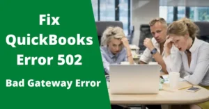 Fix QuickBooks Error 502
