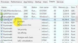 End running programs from task manager ( easy way to resolve QuickBooks Error PS058)