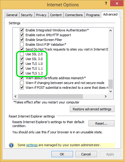 Internet Settings