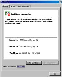 install Digital Signature Certificate