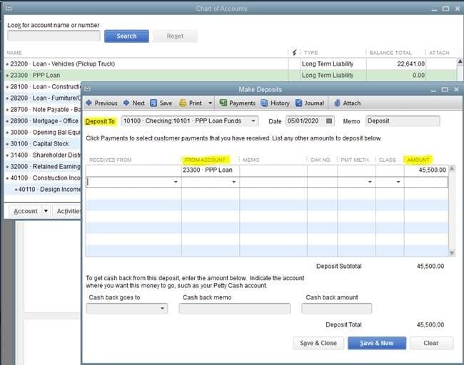 Chart of Accounts