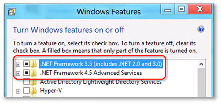 QuickBooks .net framework error in windows 7
