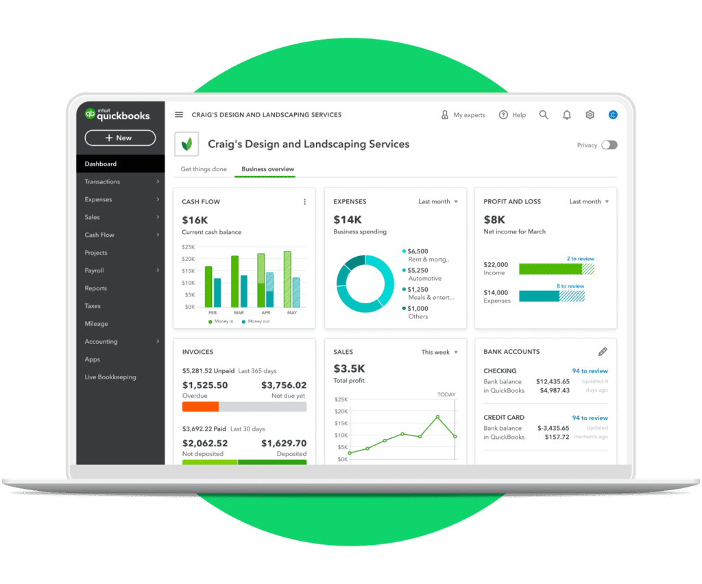 QuickBooks from Intuit's official website