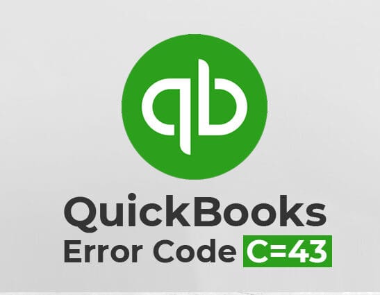 QuickBooks error code c43