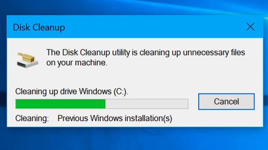 Run Disk CleanUp
