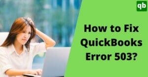 QuickBooks error 503