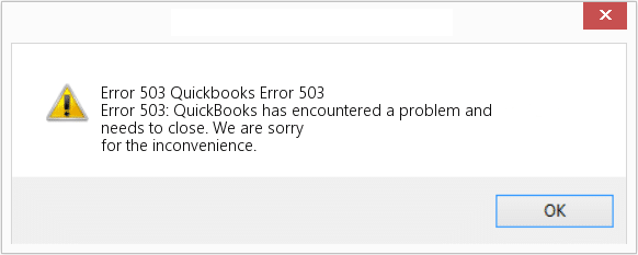quickbooks error 503