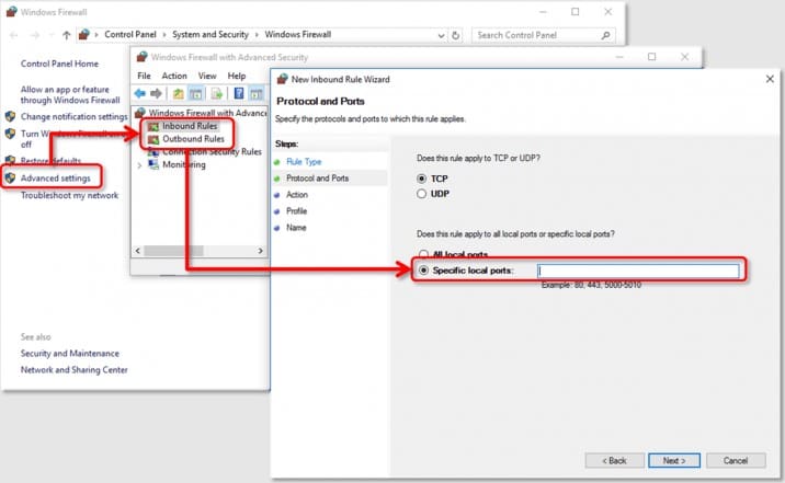 Try Changing your Window's Firewall Settings