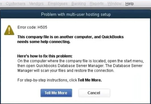 What Is QuickBooks Error H505
